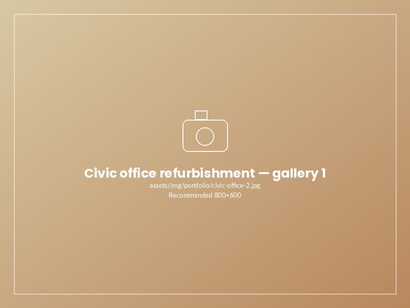 Civic office refurbishment — photo 1