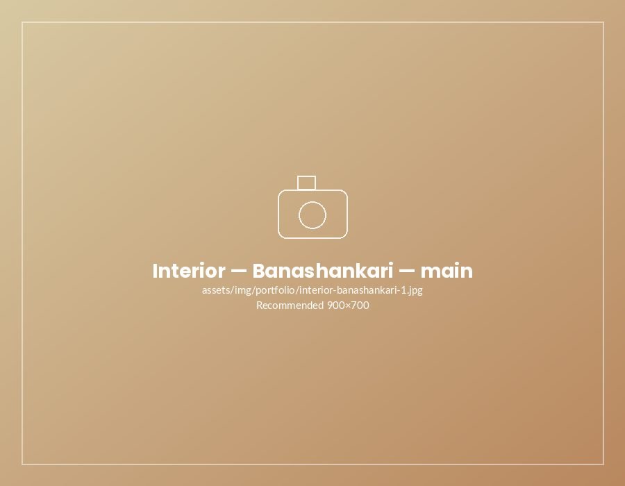 Interior design — house in Banashankari