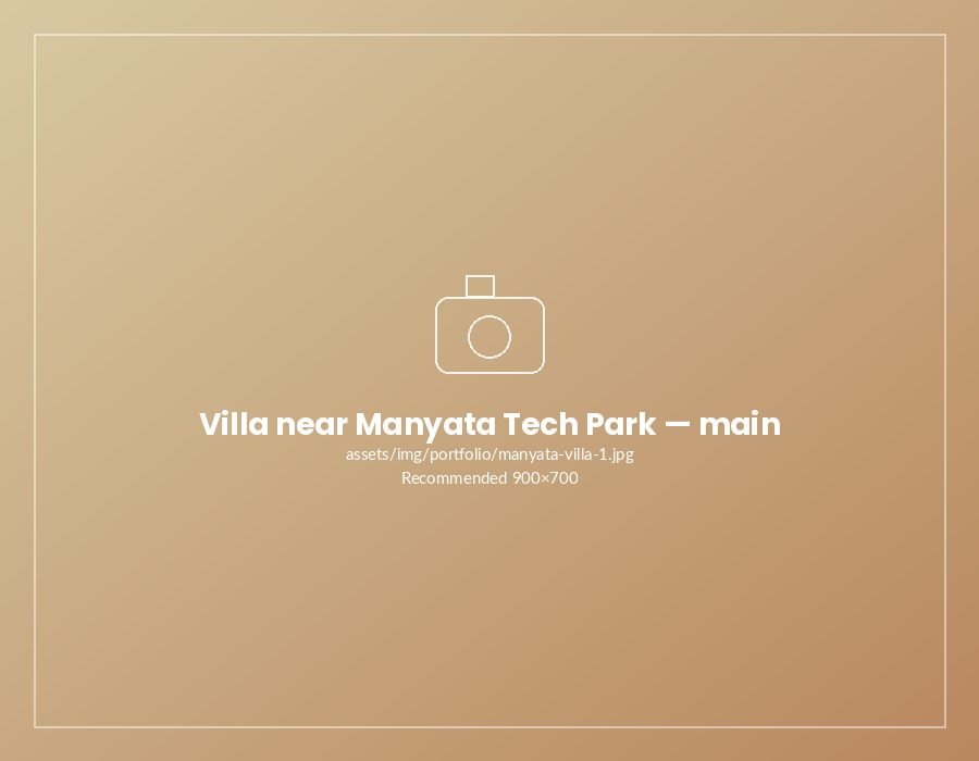 Villa near Manyata Tech Park