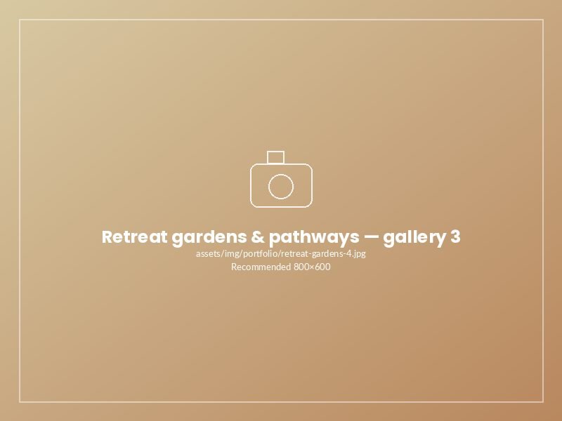 Retreat gardens & pathways — photo 3
