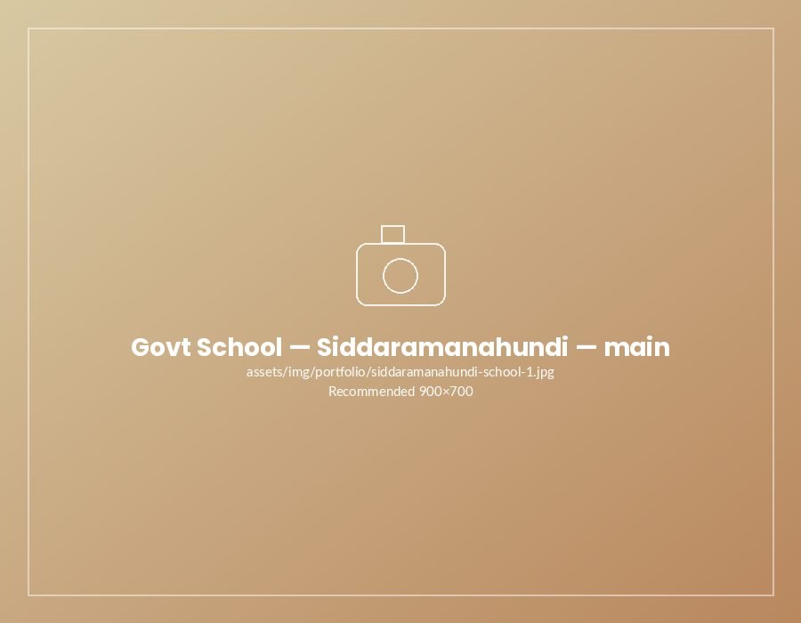 Government School — Siddaramanahundi